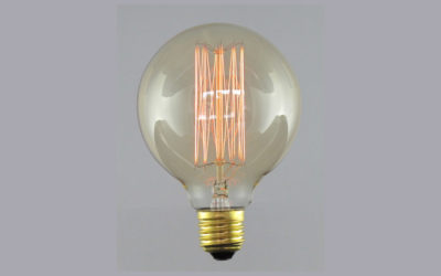 Globlampa 95mm Up&Down Gold E27 220-240V 22W